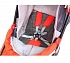 Санки-коляска Snow Galaxy City-1, дизайн - Мишка со звездой на красном, на больших колёсах Ева с сумкой и варежками   - миниатюра №8